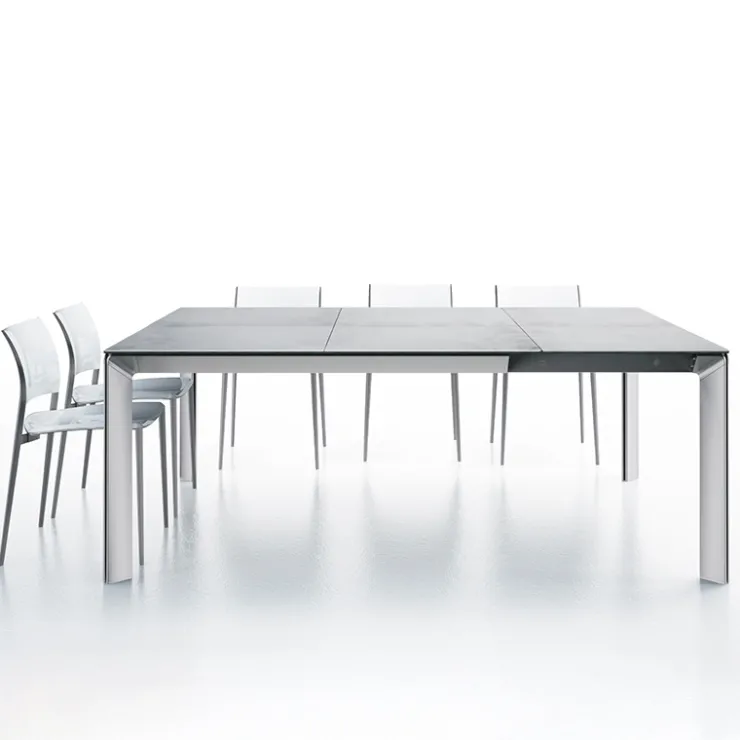 Dexo Table De Salle à Manger*Class Table carrée en céramique extensible fabriquée en Italie