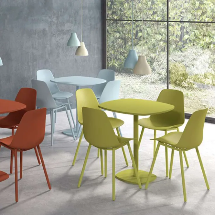 Perfecta Chaise De Cuisine|Chaise De Salle à Manger*Claudio Chaise moderne en polypropylène et métal
