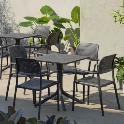 Table De Jardin*Clip Petite table de jardin carrée en polypropylène