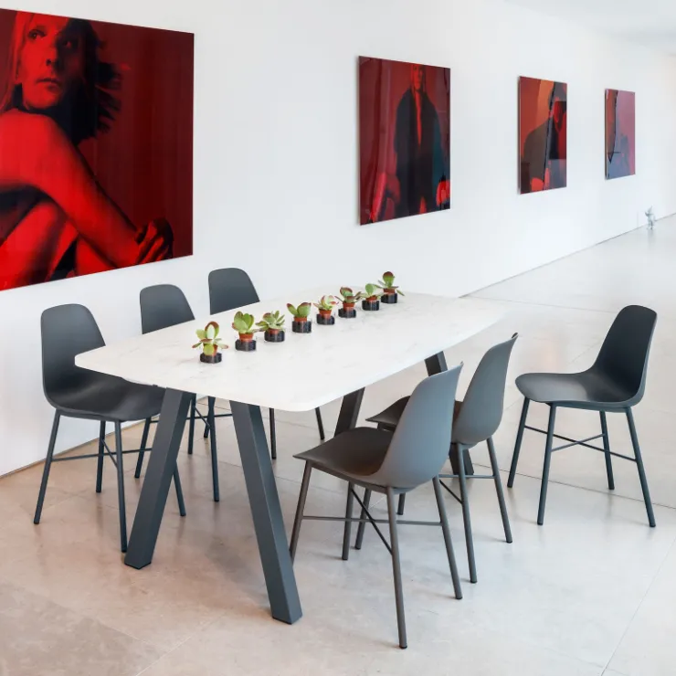Perfecta Chaise De Cuisine|Chaise Salon*Cloe Chaise moderne en polypropylène et métal