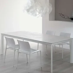 Dexo Table De Salle à Manger*Cocoon Table italienne rectangulaire extensible en céramique contemporaine
