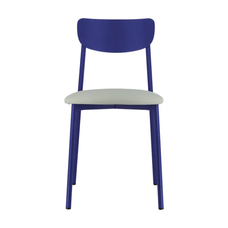 Carrier Chaise De Cuisine|Chaise De Salle à Manger*Colette ® Chaise française en métal avec assise en simili rembourrée