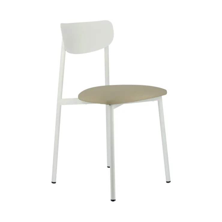 Carrier Chaise De Cuisine|Chaise De Salle à Manger*Colette ® Chaise française en métal avec assise en simili rembourrée
