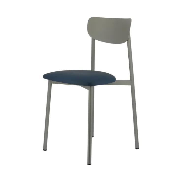 Carrier Chaise De Cuisine|Chaise De Salle à Manger*Colette ® Chaise française en métal avec assise en simili rembourrée