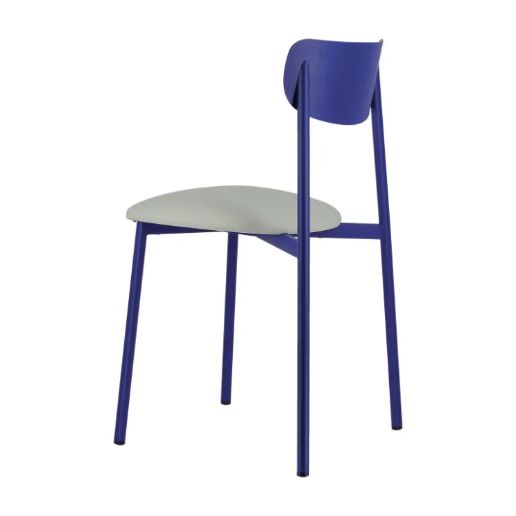 Carrier Chaise De Cuisine|Chaise De Salle à Manger*Colette ® Chaise française en métal avec assise en simili rembourrée