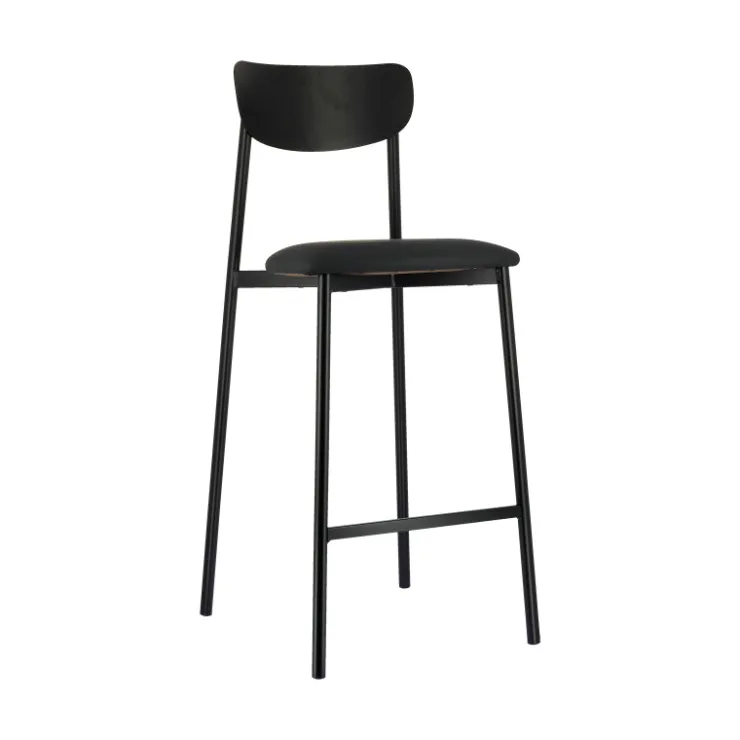Carrier Tabouret Snack (assise +/- 65 Cm)|Tabouret De Bar (assise +/- 80 Cm)*Colette ® Tabouret snack français en métal avec assise en simili rembourrée
