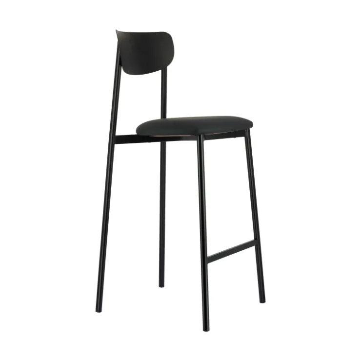 Carrier Tabouret Snack (assise +/- 65 Cm)|Tabouret De Bar (assise +/- 80 Cm)*Colette ® Tabouret snack français en métal avec assise en simili rembourrée