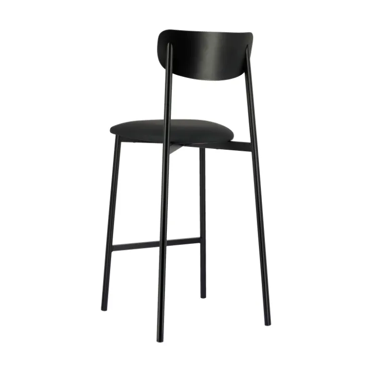 Carrier Tabouret Snack (assise +/- 65 Cm)|Tabouret De Bar (assise +/- 80 Cm)*Colette ® Tabouret snack français en métal avec assise en simili rembourrée
