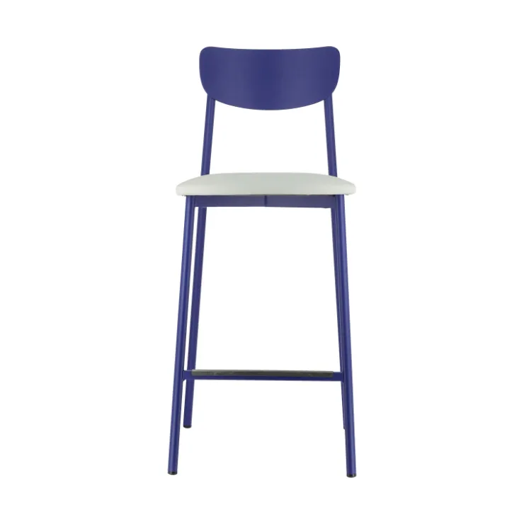 Carrier Tabouret Snack (assise +/- 65 Cm)|Tabouret De Bar (assise +/- 80 Cm)*Colette ® Tabouret snack français en métal avec assise en simili rembourrée
