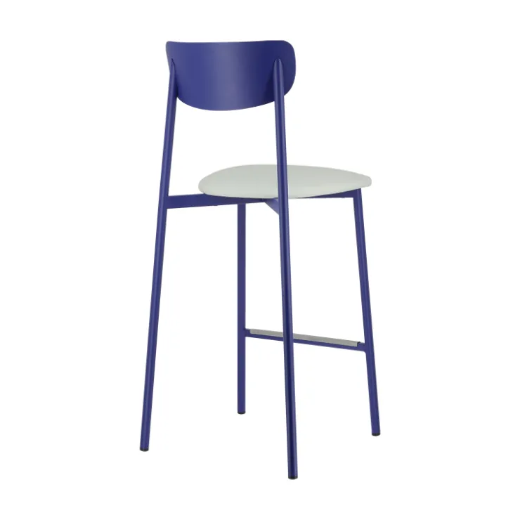 Carrier Tabouret Snack (assise +/- 65 Cm)|Tabouret De Bar (assise +/- 80 Cm)*Colette ® Tabouret snack français en métal avec assise en simili rembourrée