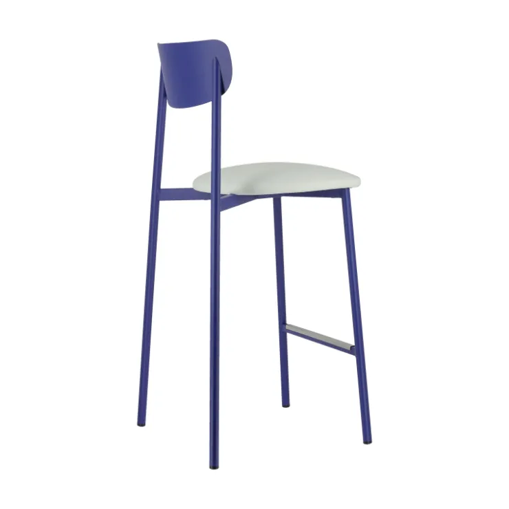 Carrier Tabouret Snack (assise +/- 65 Cm)|Tabouret De Bar (assise +/- 80 Cm)*Colette ® Tabouret snack français en métal avec assise en simili rembourrée