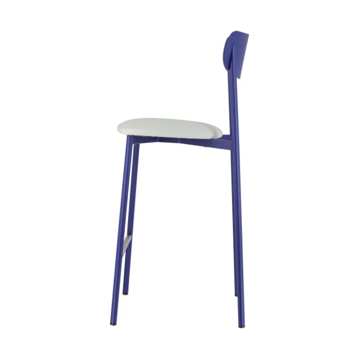 Carrier Tabouret Snack (assise +/- 65 Cm)|Tabouret De Bar (assise +/- 80 Cm)*Colette ® Tabouret snack français en métal avec assise en simili rembourrée