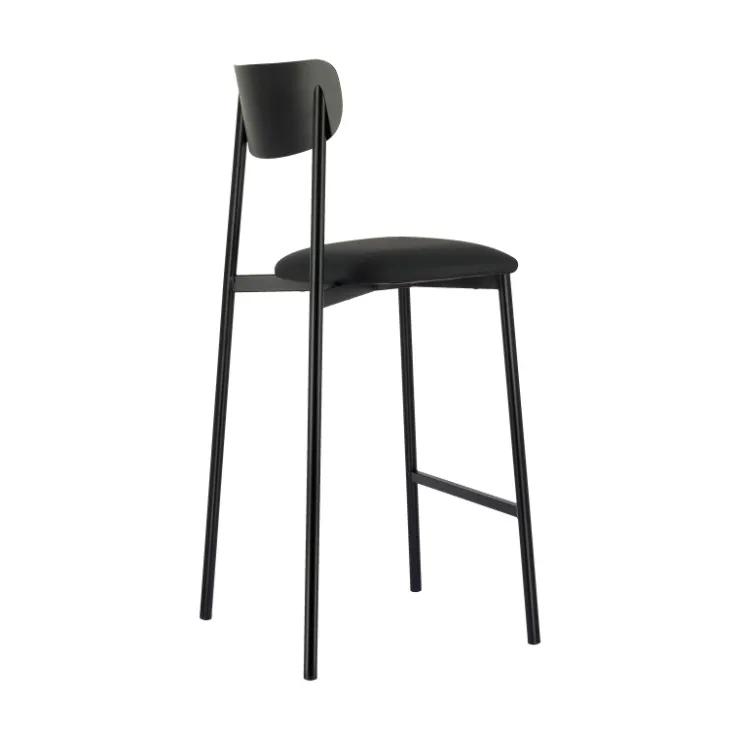 Carrier Tabouret Snack (assise +/- 65 Cm)|Tabouret De Bar (assise +/- 80 Cm)*Colette ® Tabouret snack français en métal avec assise en simili rembourrée