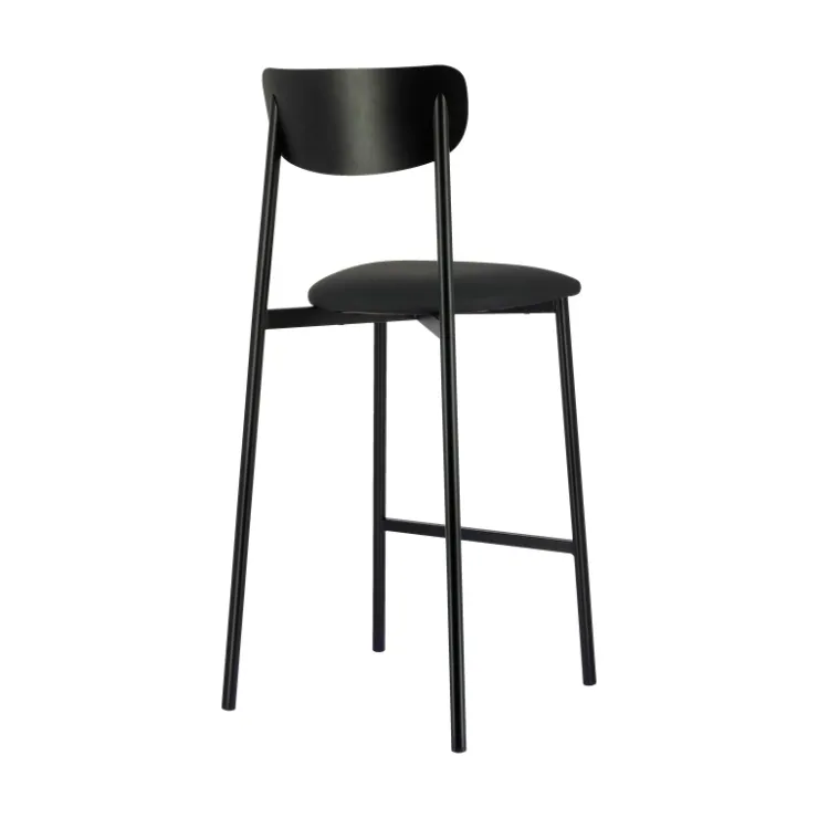 Carrier Tabouret Snack (assise +/- 65 Cm)|Tabouret De Bar (assise +/- 80 Cm)*Colette ® Tabouret snack français en métal avec assise en simili rembourrée