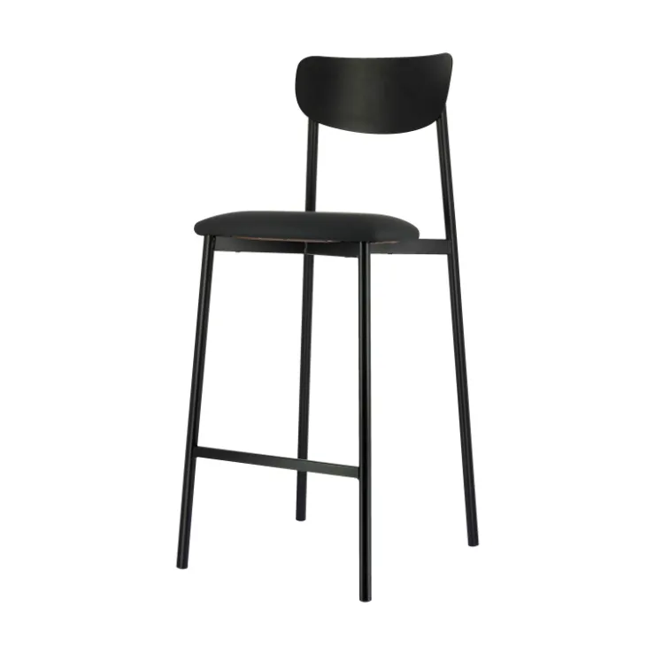 Carrier Tabouret Snack (assise +/- 65 Cm)|Tabouret De Bar (assise +/- 80 Cm)*Colette ® Tabouret snack français en métal avec assise en simili rembourrée
