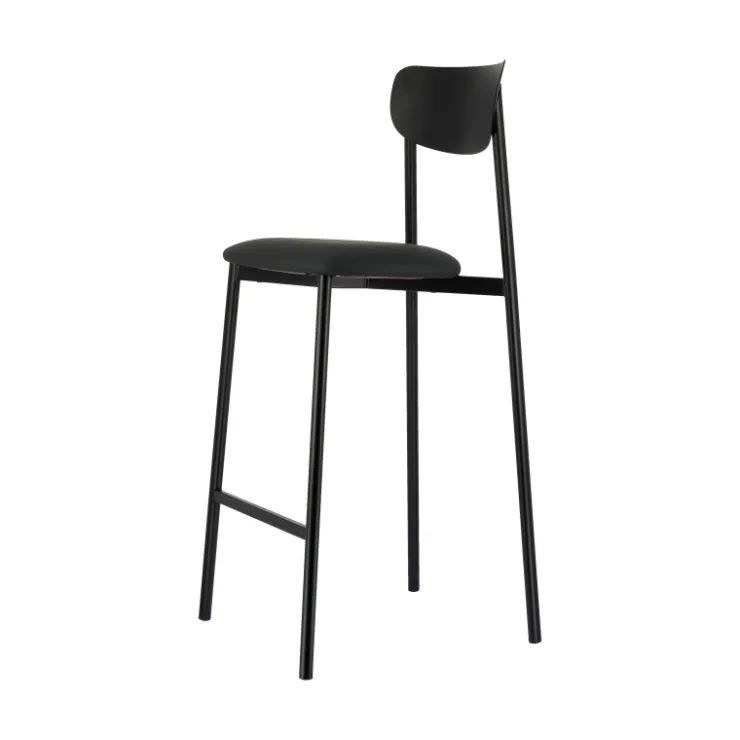 Carrier Tabouret Snack (assise +/- 65 Cm)|Tabouret De Bar (assise +/- 80 Cm)*Colette ® Tabouret snack français en métal avec assise en simili rembourrée