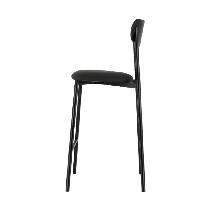 Carrier Tabouret Snack (assise +/- 65 Cm)|Tabouret De Bar (assise +/- 80 Cm)*Colette ® Tabouret snack français en métal avec assise en simili rembourrée