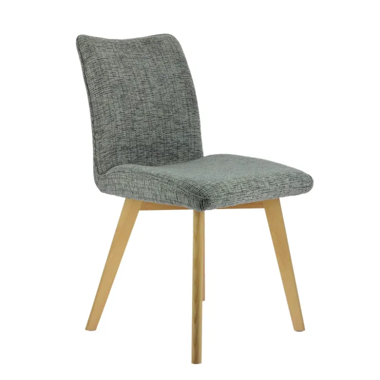 Chaise De Salle à Manger|Chaise Salon*ColineChaise rembourrée en tissu avec pieds en bois