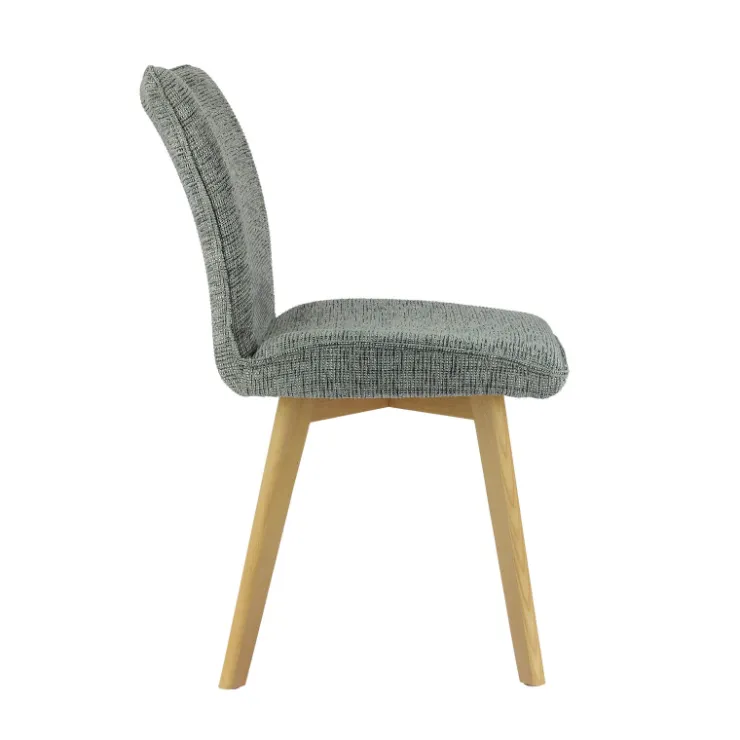 Chaise De Salle à Manger|Chaise Salon*ColineChaise rembourrée en tissu avec pieds en bois