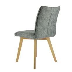 Chaise De Salle à Manger|Chaise Salon*ColineChaise rembourrée en tissu avec pieds en bois