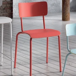 Perfecta Chaise De Cuisine*Collège Chaise d'écolier vintage en métal et bois