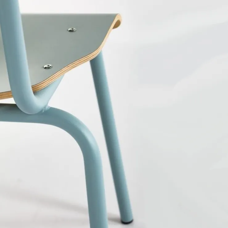 Perfecta Chaise De Cuisine*Collège Chaise d'écolier vintage en métal et bois