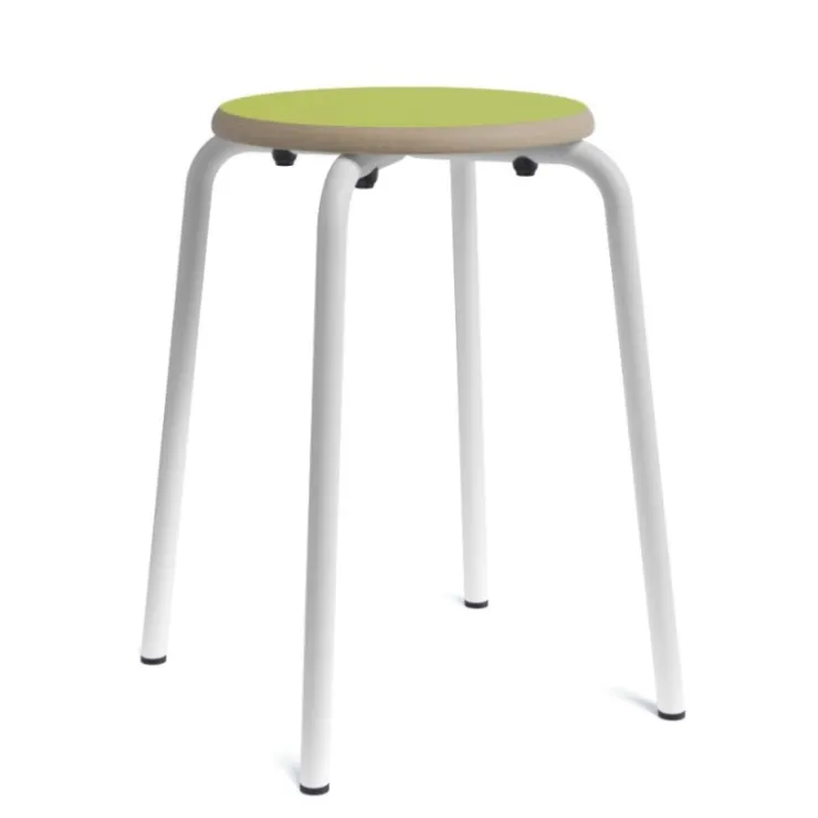 Perfecta Tabouret Bas (assise +/- 45 Cm)*Collège Tabouret bas vintage en métal et bois