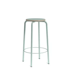 Perfecta Tabouret Snack (assise +/- 65 Cm)|Tabouret De Bar (assise +/- 80 Cm)*Collège Tabouret snack vintage sans dossier bois et métal