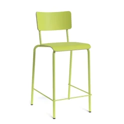 Perfecta Tabouret Snack (assise +/- 65 Cm)|Tabouret De Bar (assise +/- 80 Cm)*Collège Tabouret snack vintage avec dossier en bois et métal