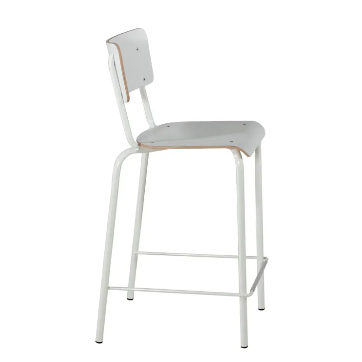 Perfecta Tabouret Snack (assise +/- 65 Cm)|Tabouret De Bar (assise +/- 80 Cm)*Collège Tabouret snack vintage avec dossier en bois et métal