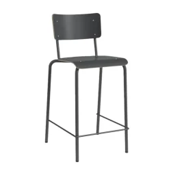 Perfecta Tabouret Snack (assise +/- 65 Cm)|Tabouret De Bar (assise +/- 80 Cm)*Collège Tabouret snack vintage avec dossier en bois et métal