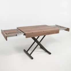 Altacom Table De Salon|Table Pour Petit Espace*Compact Table réglable en hauteur et extensible en mélaminé