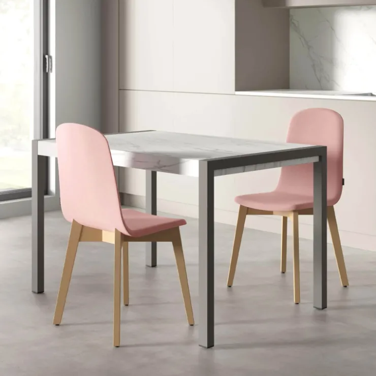 Cancio Table De Cuisine*Concept métal Table en céramique extensible