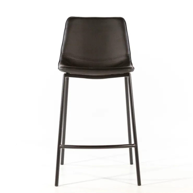 Tabouret Snack (assise +/- 65 Cm)|Tabouret De Bar (assise +/- 80 Cm)*CoqueTabouret coque snack en synthétique et pieds en métal Noir
