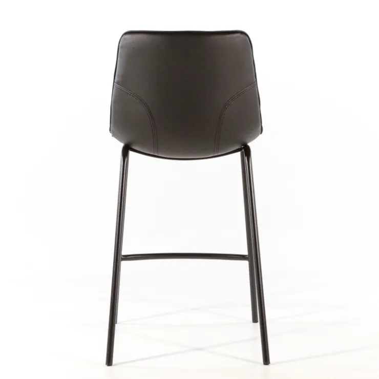 Tabouret Snack (assise +/- 65 Cm)|Tabouret De Bar (assise +/- 80 Cm)*CoqueTabouret coque snack en synthétique et pieds en métal Noir