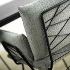 Mobitec Chaise De Salle à Manger|Fauteuil De Salon*Cosy ® Fauteuil design confortable assise en tissu et pieds en métal