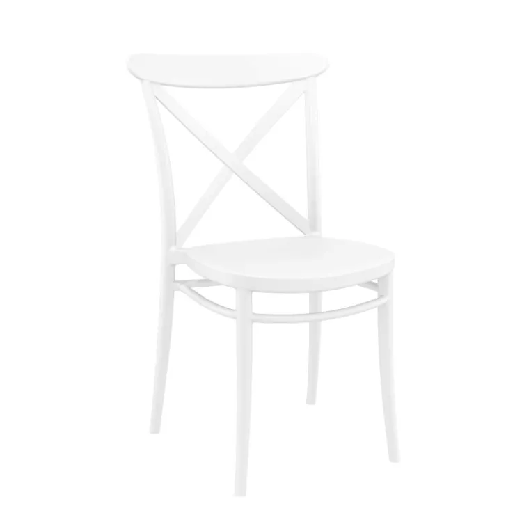 Chaise De Cuisine*Cross Chaise de cuisine style bistrot empilable en polypropylène