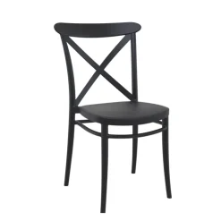 Chaise De Cuisine*Cross Chaise de cuisine style bistrot empilable en polypropylène