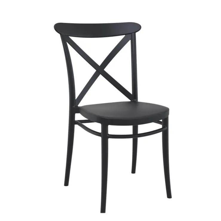 Chaise De Cuisine*Cross Chaise de cuisine style bistrot empilable en polypropylène