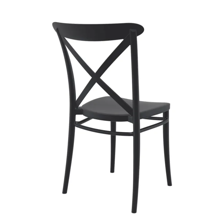 Chaise De Cuisine*Cross Chaise de cuisine style bistrot empilable en polypropylène