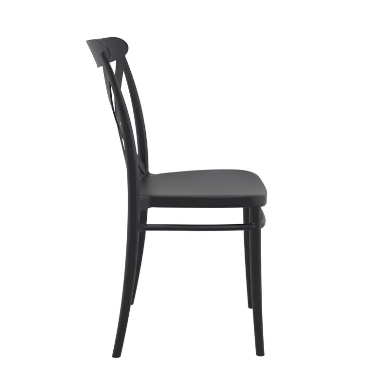 Chaise De Cuisine*Cross Chaise de cuisine style bistrot empilable en polypropylène