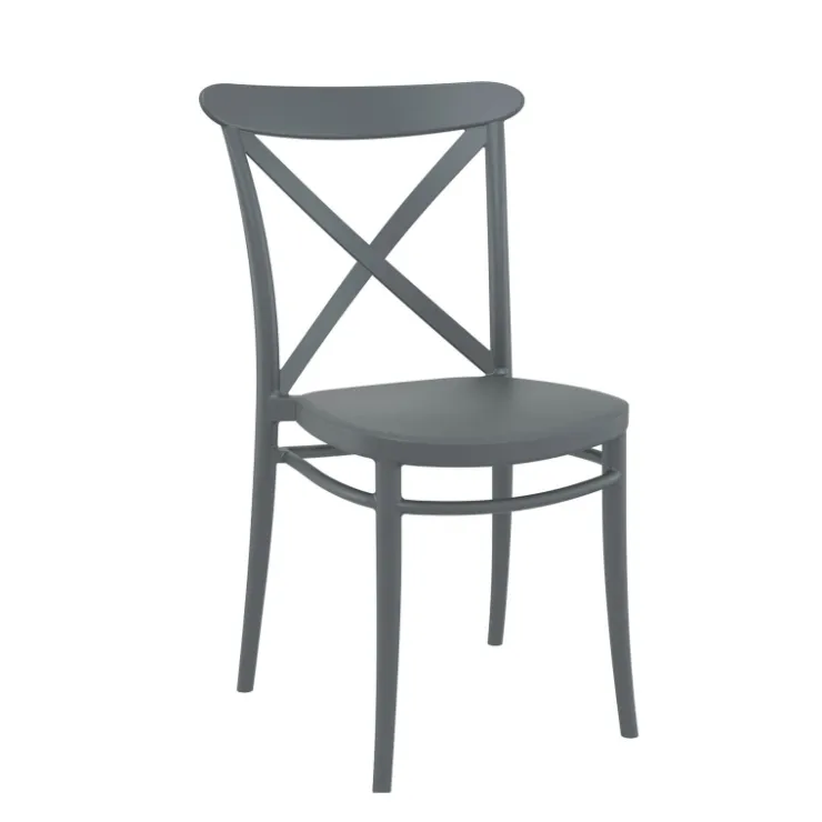 Chaise De Cuisine*Cross Chaise de cuisine style bistrot empilable en polypropylène