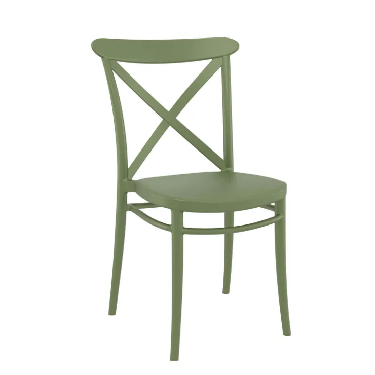 Chaise De Cuisine*Cross Chaise de cuisine style bistrot empilable en polypropylène