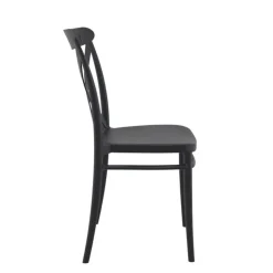 Chaise De Jardin*Cross Chaise de terrasse bistrot empilable en polypropylène