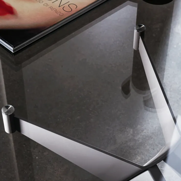 Sovet Italia Table De Salle à Manger*Cross Sovet® Table de salle à manger design en verre et métal
