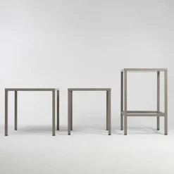 Table De Jardin*Cube Table de jardin réglable en hauteur carrée fabriquée en Italie