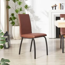 Chaise De Cuisine|Chaise De Salle à Manger*DarcyChaise de salle à manger rembourrée avec pieds en métal