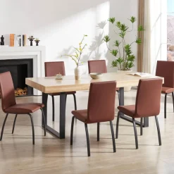 Chaise De Cuisine|Chaise De Salle à Manger*DarcyChaise de salle à manger rembourrée avec pieds en métal