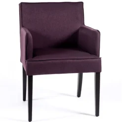 Sessio Chaise De Salle à Manger|Chaise Salon*Diem Fauteuil contemporain rembourré en tissu et pieds en bois