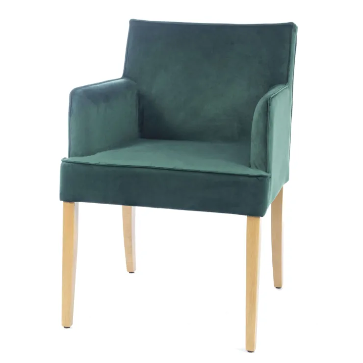 Sessio Chaise De Salle à Manger|Chaise Salon*Diem Fauteuil contemporain rembourré en tissu et pieds en bois